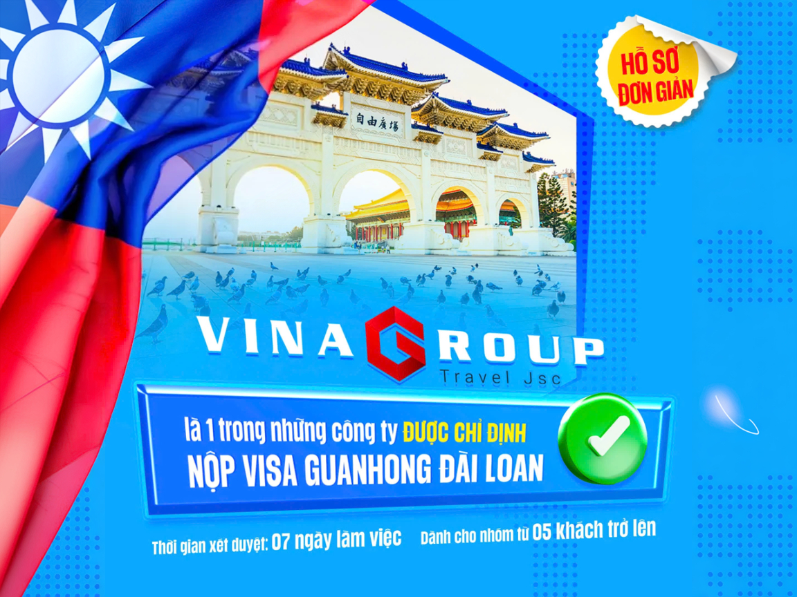 Tour Đài Loan: Cao Hùng - Đài Trung - Đài Bắc